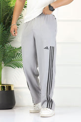 Adds Micro-Tech Half Stripes Loose Bottom Trouser
